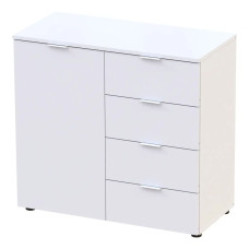 Комод Doros Рон 1 1 фасад 4 шухляди Білий 80х38х81 (41516005)