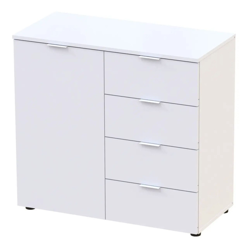 Комод Doros Рон 1 1 фасад 4 шухляди Білий 80х38х81 (41516005)