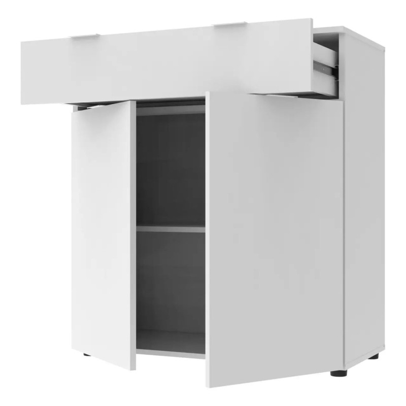 Комод Doros Рон 2 2 фасади 1 шухляда Білий 80х38х100 (41516003)