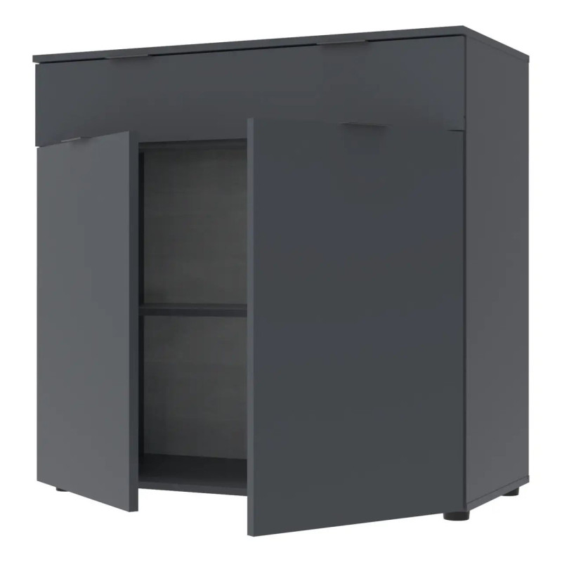 Комод Doros Рон 2 2 фасади 1 шухляда Графіт 80х38х100 (41516004)