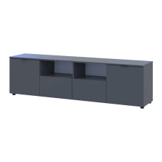 Комод Doros Рон 4 Графіт 2 фасади 2 шухляди 180х38х50 (44900234)