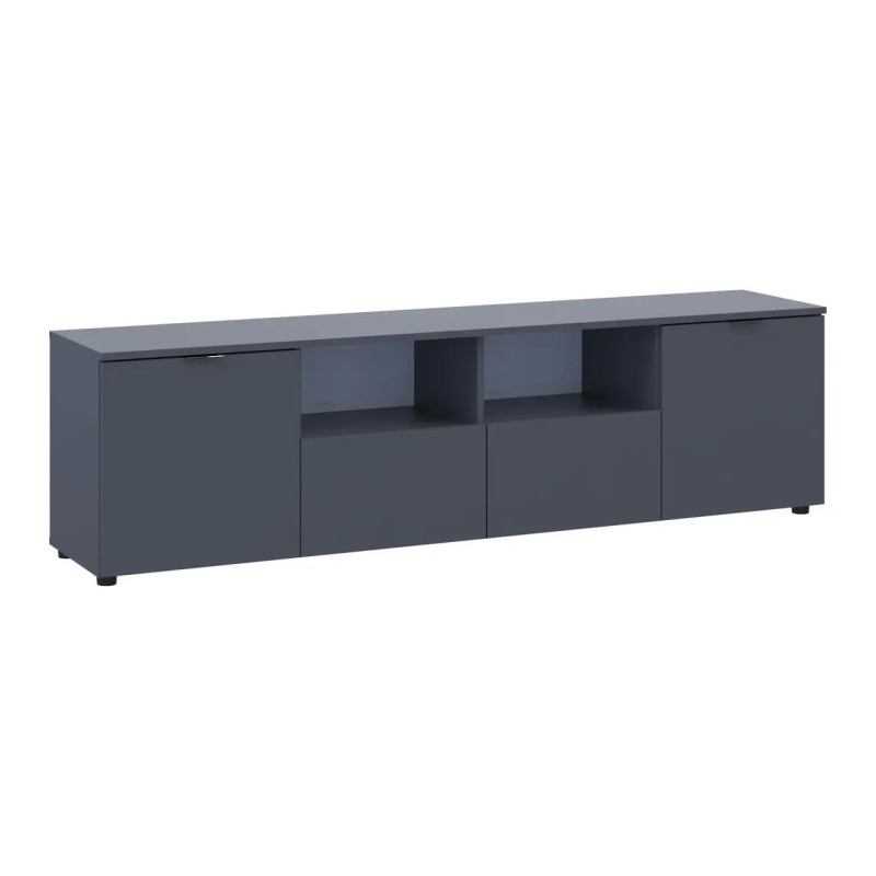 Комод Doros Рон 4 Графіт 2 фасади 2 шухляди 180х38х50 (44900234)