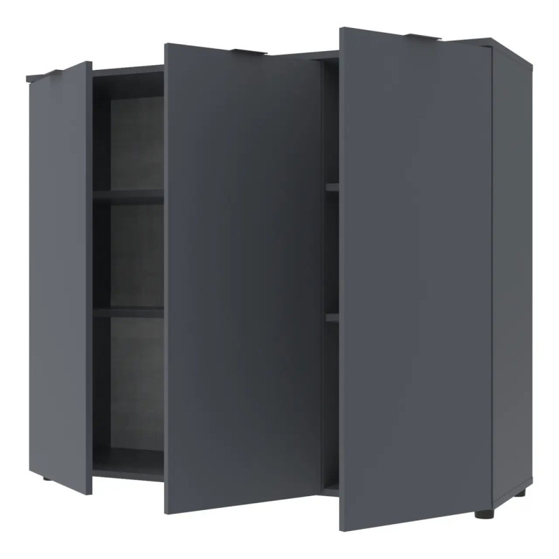 Комод Doros Рон 6 3 фасади Графіт 120х38х100 (41516000)
