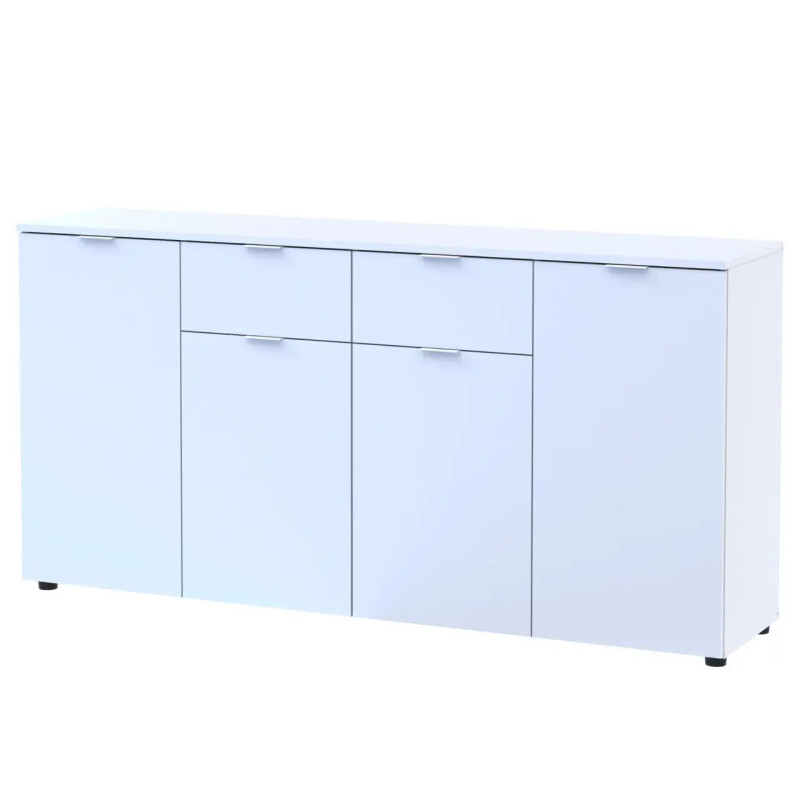 Комод Doros Рон 7 Білий 4 фасади 2 шухляди 160х38х81 (44900222)