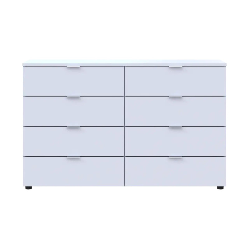 Комод Doros Рон 8 Білий 8 Шухлядок 130х38х81 (41516172)