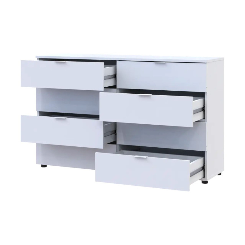 Комод Doros Рон 8 Білий 8 Шухлядок 130х38х81 (41516172)