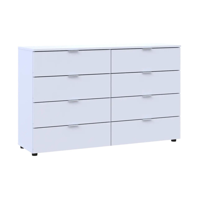 Комод Doros Рон 8 Білий 8 Шухлядок 130х38х81 (41516172)