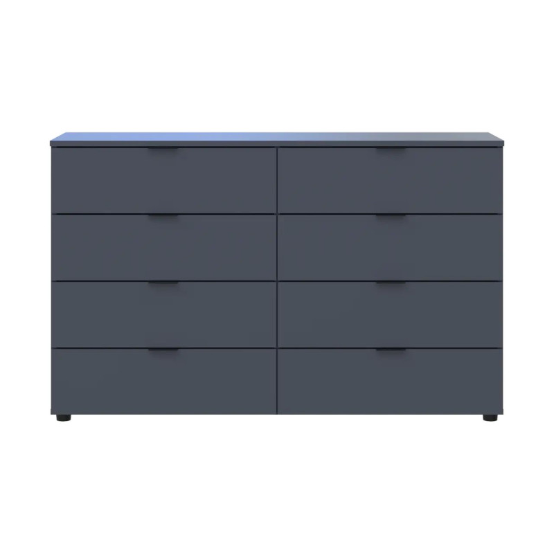 Комод Doros Рон 8 Графіт 8 Шухлядок 130х38х81 (41516173)