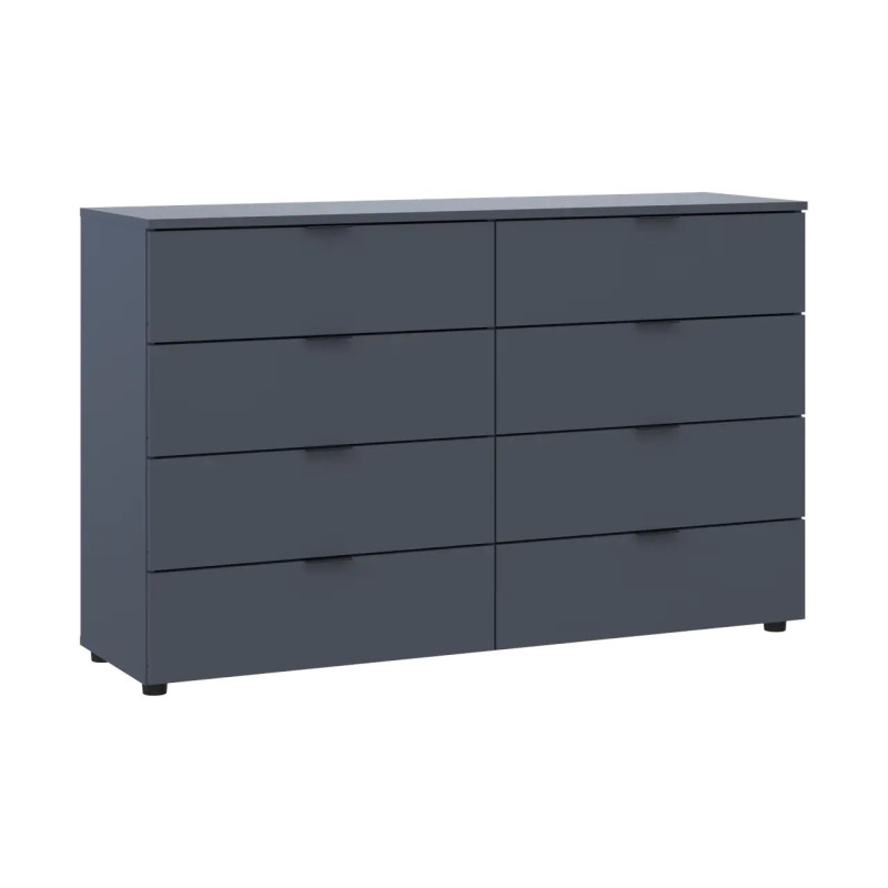 Комод Doros Рон 8 Графіт 8 Шухлядок 130х38х81 (41516173)