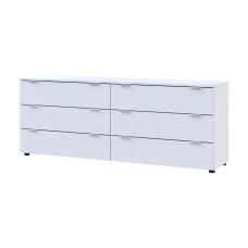 Комод Doros Рон 9 Білий 6 Шухлядок 160х38х62 (41516175)