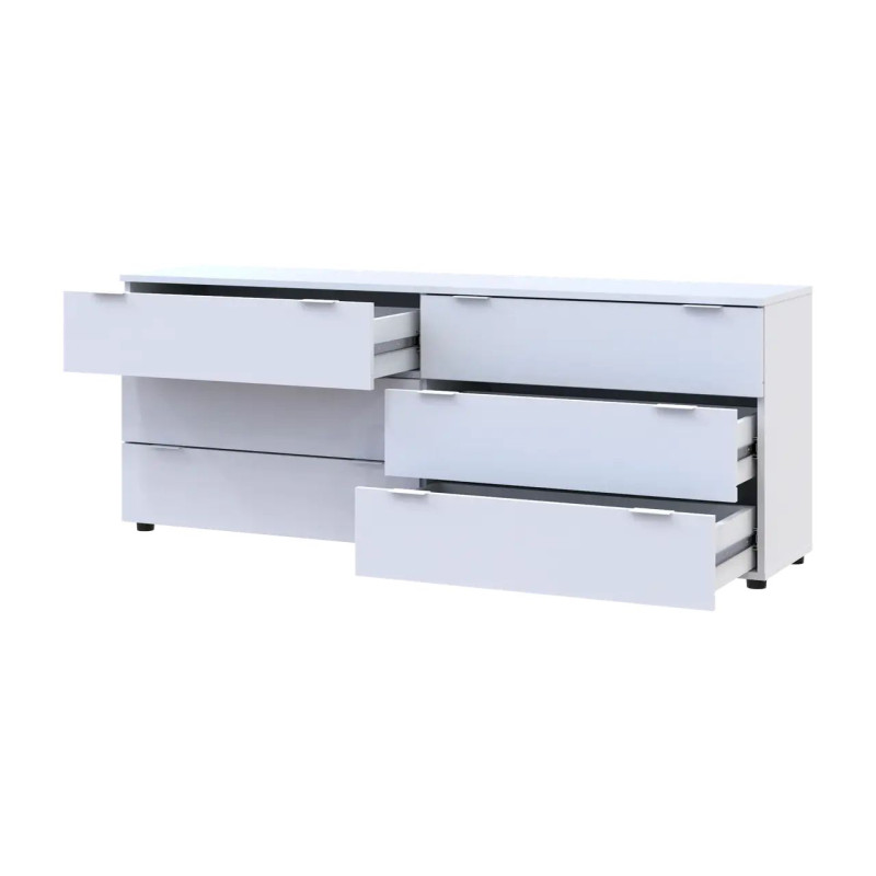 Комод Doros Рон 9 Білий 6 Шухлядок 160х38х62 (41516175)