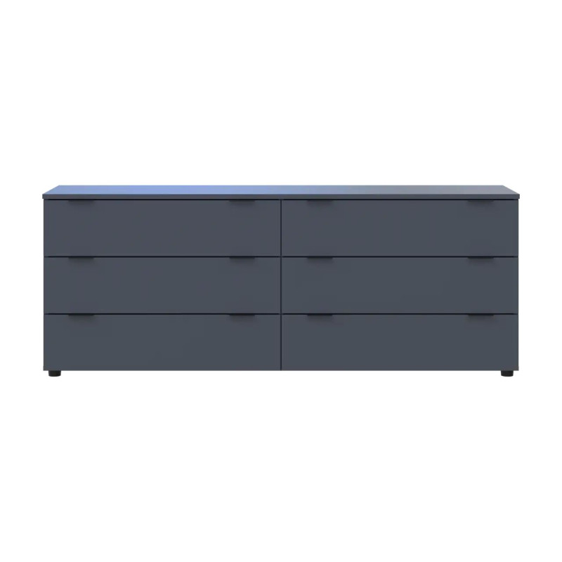 Комод Doros Рон 9 Графіт 6 Шухлядок 160х38х62 (41516176)