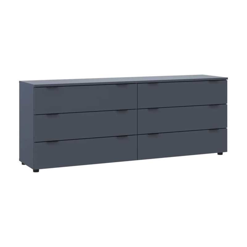 Комод Doros Рон 9 Графіт 6 Шухлядок 160х38х62 (41516176)