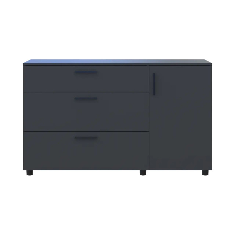 Комод Doros Торн Антрацит 3Ш/1Д 135х51.6х80 (41510185)