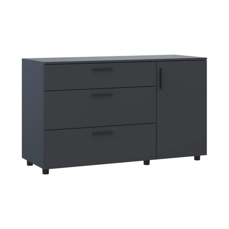 Комод Doros Торн Антрацит 3Ш/1Д 135х51.6х80 (41510185)