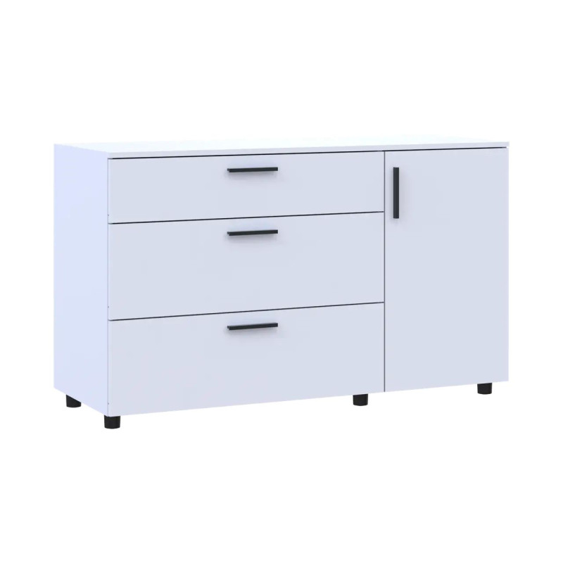 Комод Doros Торн Білий 3Ш/1Д 135х51.6х80 (41510181)