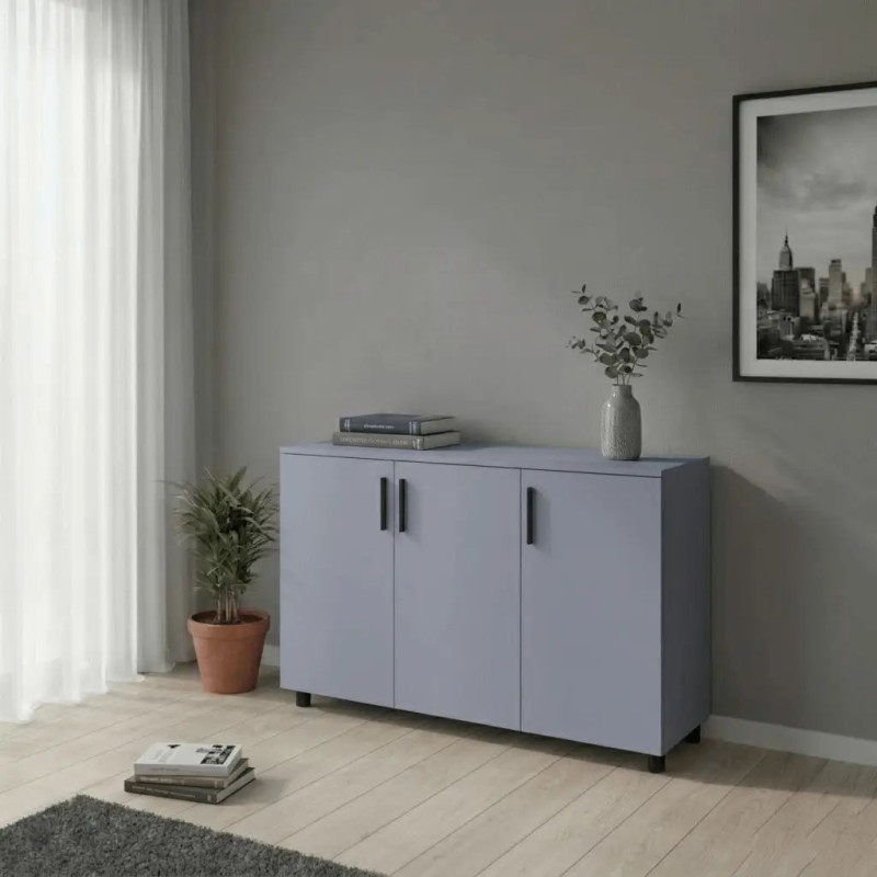 Комод Doros Торн Сірий 3 ДСП 135х51.6х80 (41510171)