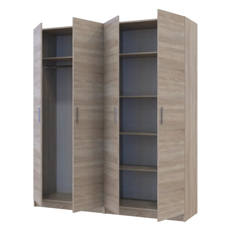 Комплект Doros Промо з полицями Дуб сонома 2+2 ДСП 180х48х204 (44900287)