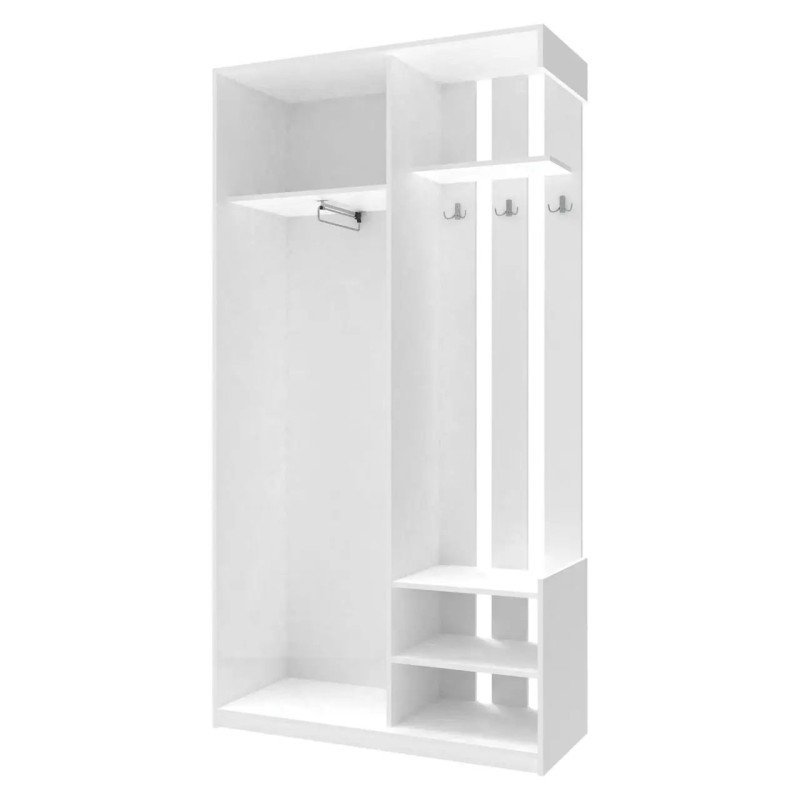 Передпокій Doros City One Door Білий 1 Дзеркало 110х45х210 (44900058)