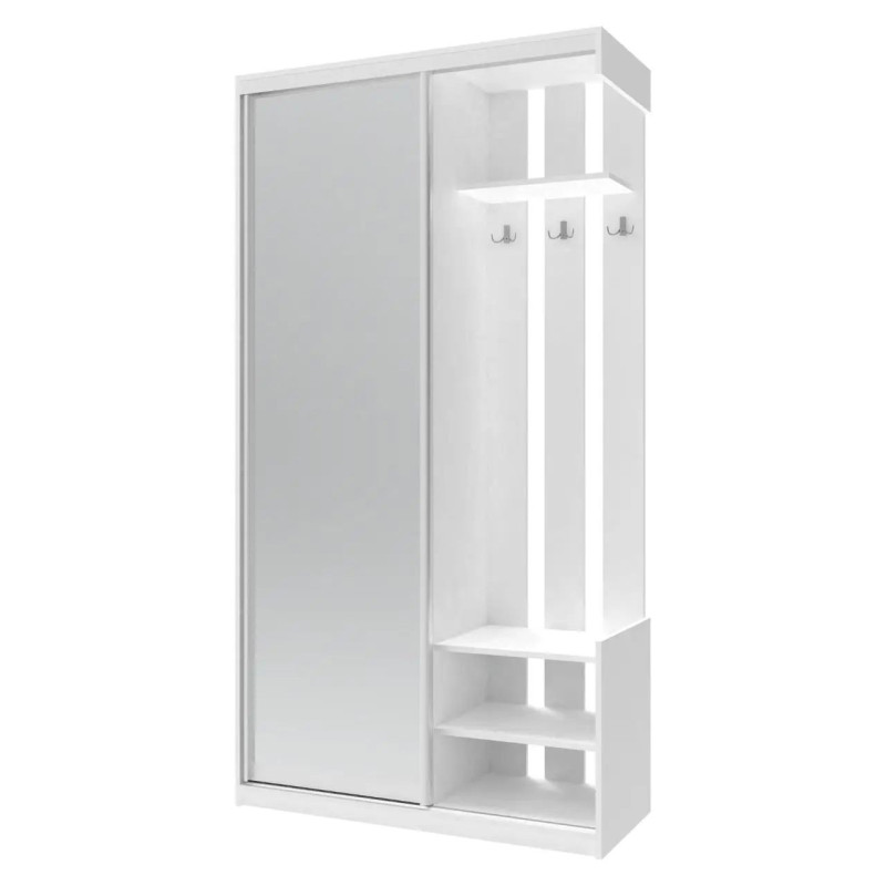 Передпокій Doros City One Door Білий 1 Дзеркало 110х45х210 (44900058)