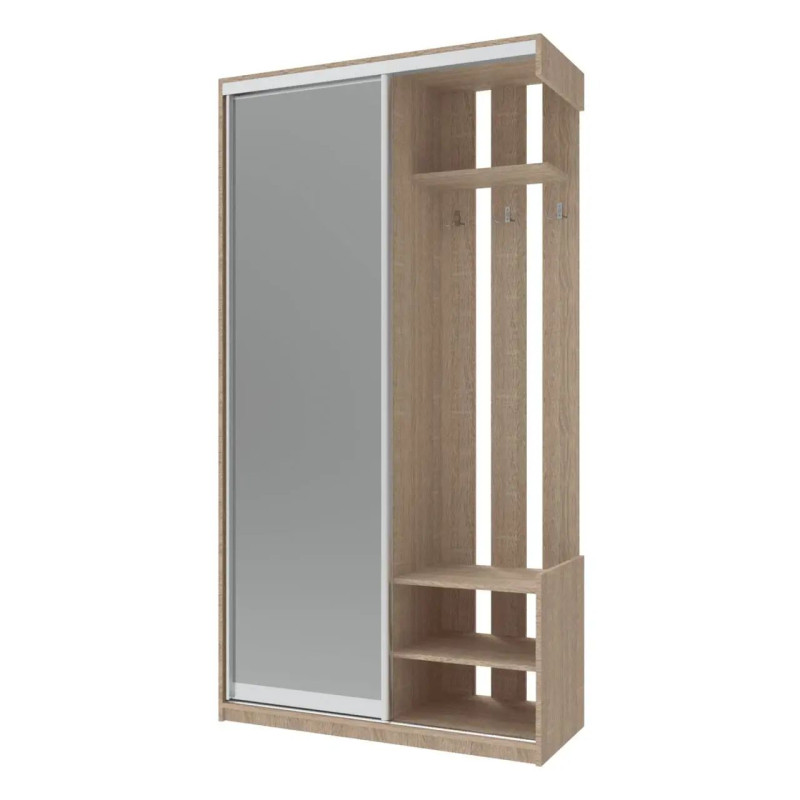 Передпокій Doros City One Door Дуб Cонома 1 Дзеркало 110х45х210 (44900083)
