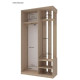 Передпокій Doros City One Door Дуб Cонома 1 Дзеркало 110х45х210 (44900083)