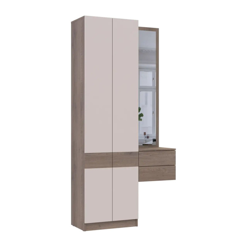 Передпокій Doros Сола 1+2 Канноло/Кашемір ДСП / дзеркало 105х40х215 (42005232)