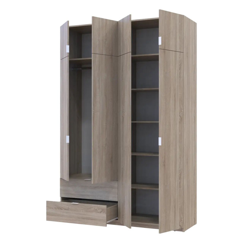 Розпашна Шафа для одягу Doros Лукас Дуб Сонома 160х50х240 (80737730)