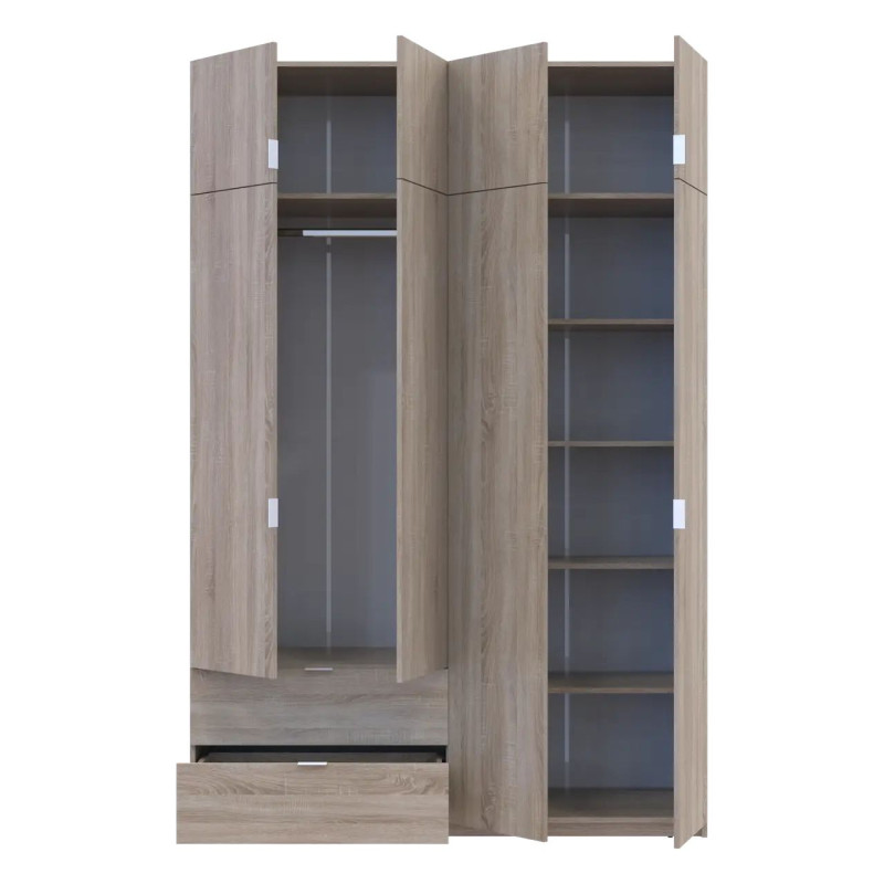 Розпашна Шафа для одягу Doros Лукас Дуб Сонома 160х50х240 (80737730)