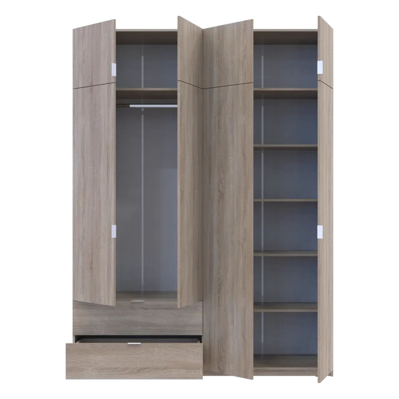 Розпашна Шафа для одягу Doros Лукас Дуб Сонома 180х50х240 (80737731)