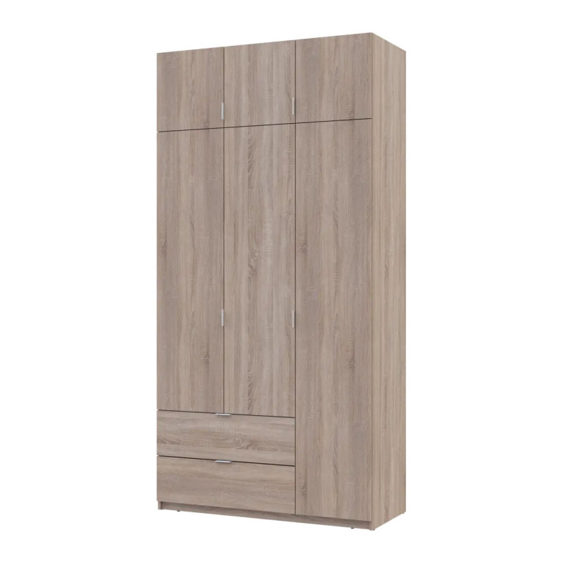 Розпашна Шафа для одягу Doros Лукас Дуб Сонома 3ДСП 120х50х240 (80737799)