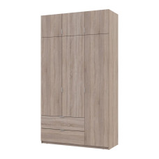 Розпашна Шафа для одягу Doros Лукас Дуб Сонома 3ДСП 135х50х240 (80737803)