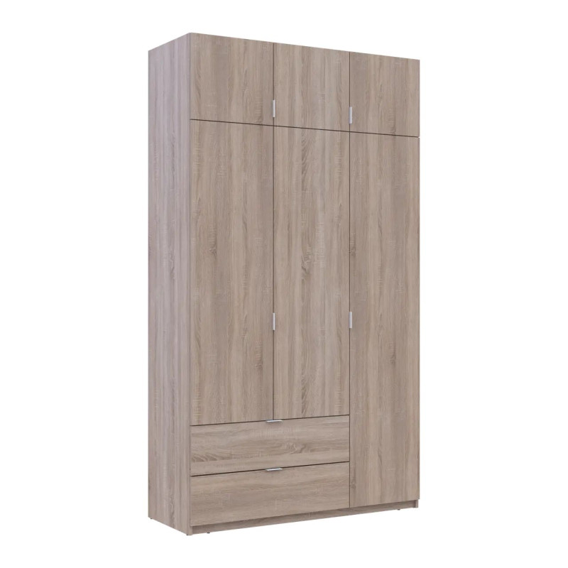 Розпашна Шафа для одягу Doros Лукас Дуб Сонома 3ДСП 135х50х240 (80737803)