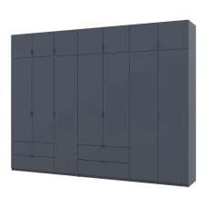 Розпашна Шафа для одягу Doros Лукас Графіт 3+4 ДСП 315х50х240 (42005137)