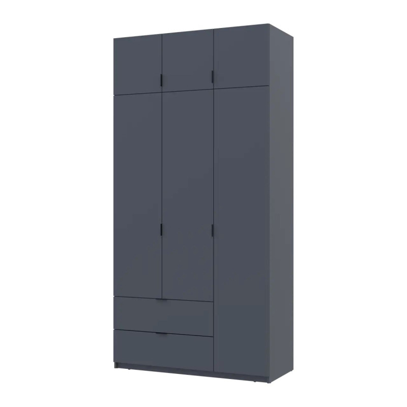 Розпашна Шафа для одягу Doros Лукас Графит 3ДСП 120х50х240 (80737797)