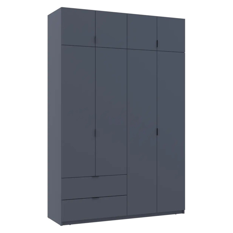 Розпашна Шафа для одягу Doros Лукас Графіт/Графіт 160х50х240 (80736287)