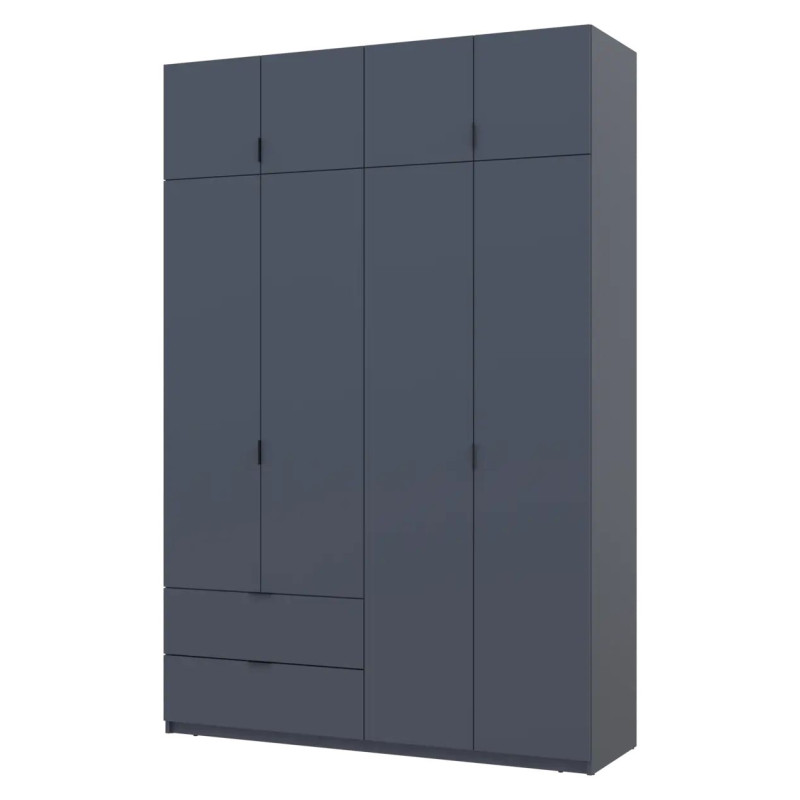 Розпашна Шафа для одягу Doros Лукас Графіт/Графіт 160х50х240 (80736287)