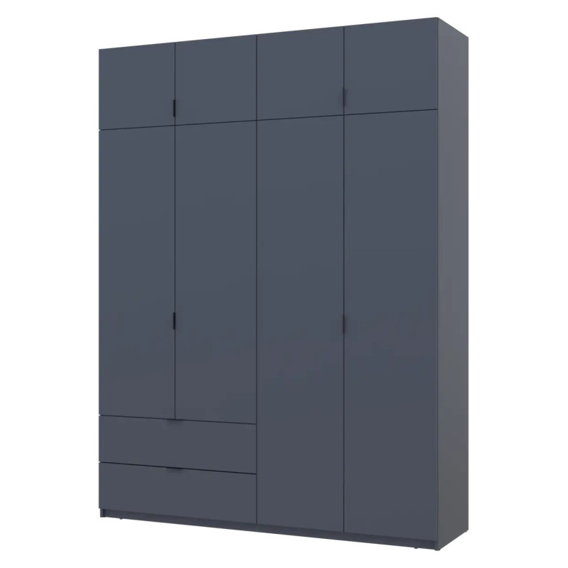 Розпашна Шафа для одягу Doros Лукас Графіт/Графіт 180х50х240 (80736288)