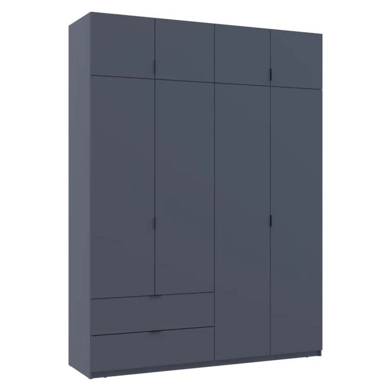 Розпашна Шафа для одягу Doros Лукас Графіт/Графіт 180х50х240 (80736288)