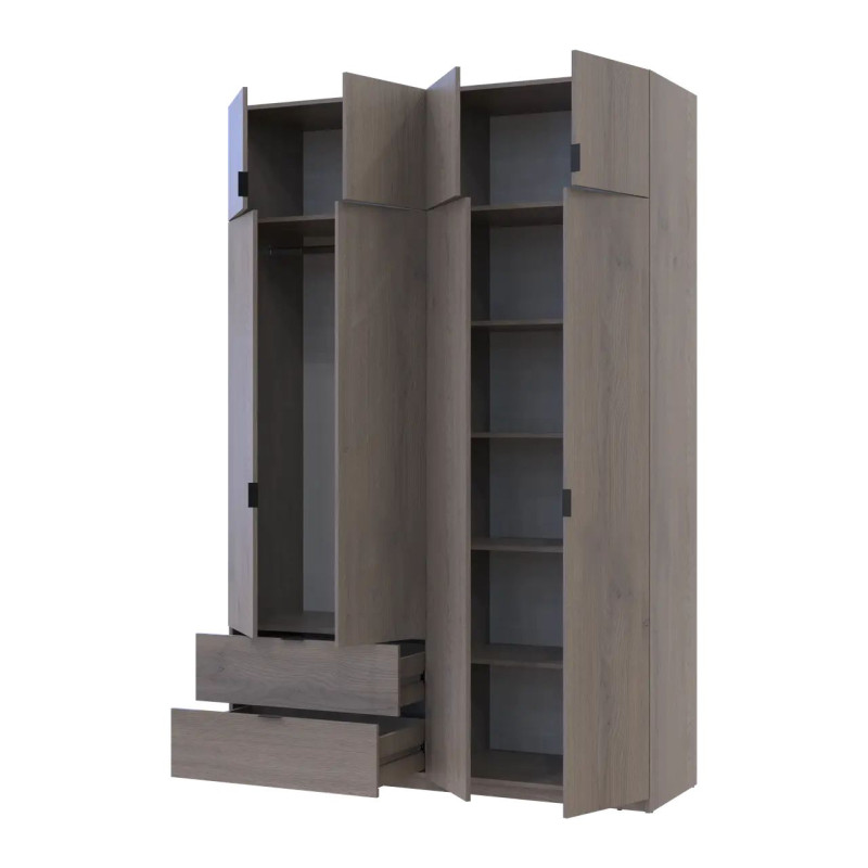 Розпашна Шафа для одягу Doros Лукас Канноло/Канноло 160х50х240 (44900366)