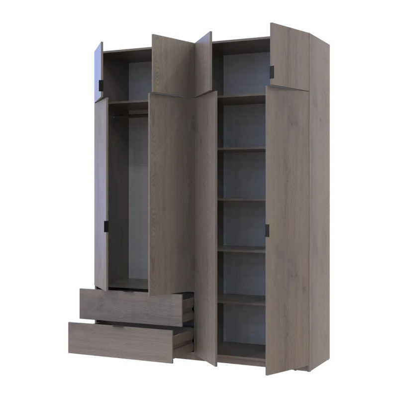 Розпашна Шафа для одягу Doros Лукас Канноло/Канноло 180х50х240 (44900367)
