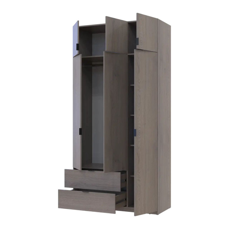 Розпашна Шафа для одягу Doros Лукас Канноло/Канноло 3 ДСП 120х50х240 (44900368)