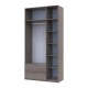 Розпашна Шафа для одягу Doros Лукас Канноло/Канноло 3 ДСП 120х50х240 (44900368)