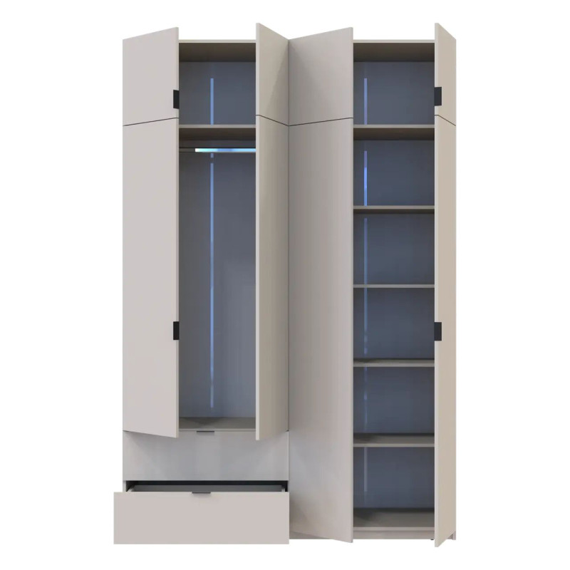 Розпашна Шафа для одягу Doros Лукас Кашемір 160х50х240 (80737728)