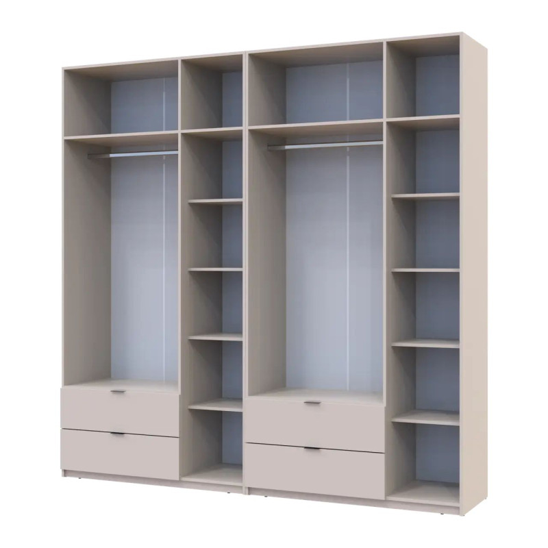 Розпашна Шафа для одягу Doros Лукас Кашемір 3+3 ДСП 240х50х240 (42005108)