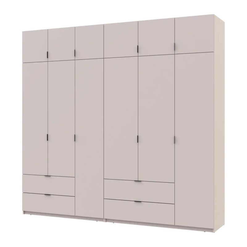 Розпашна Шафа для одягу Doros Лукас Кашемір 3+3 ДСП 255х50х240 (42005112)