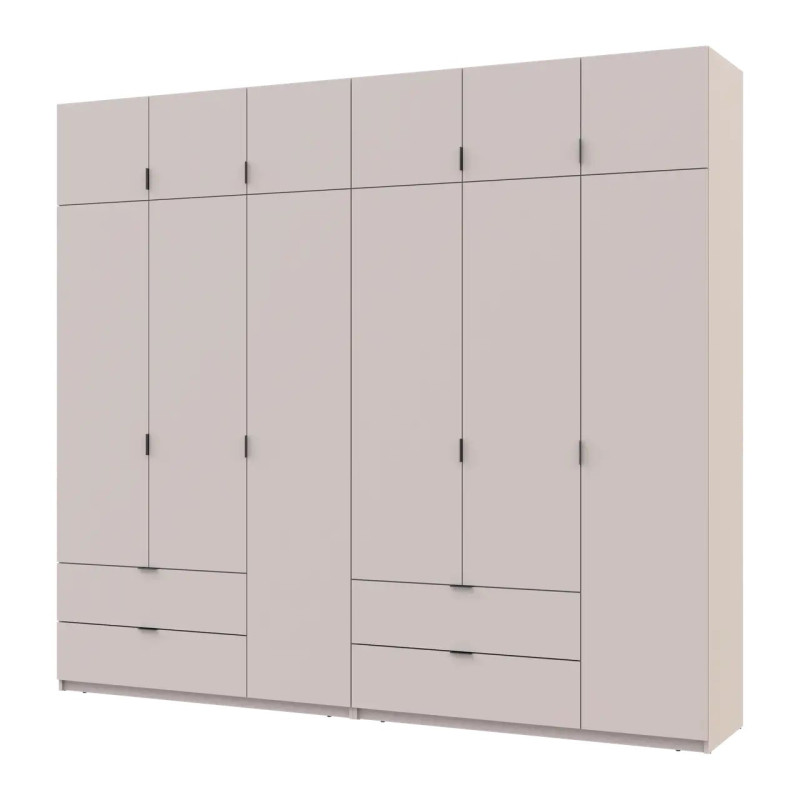 Розпашна Шафа для одягу Doros Лукас Кашемір 3+3 ДСП 270х50х240 (42005116)