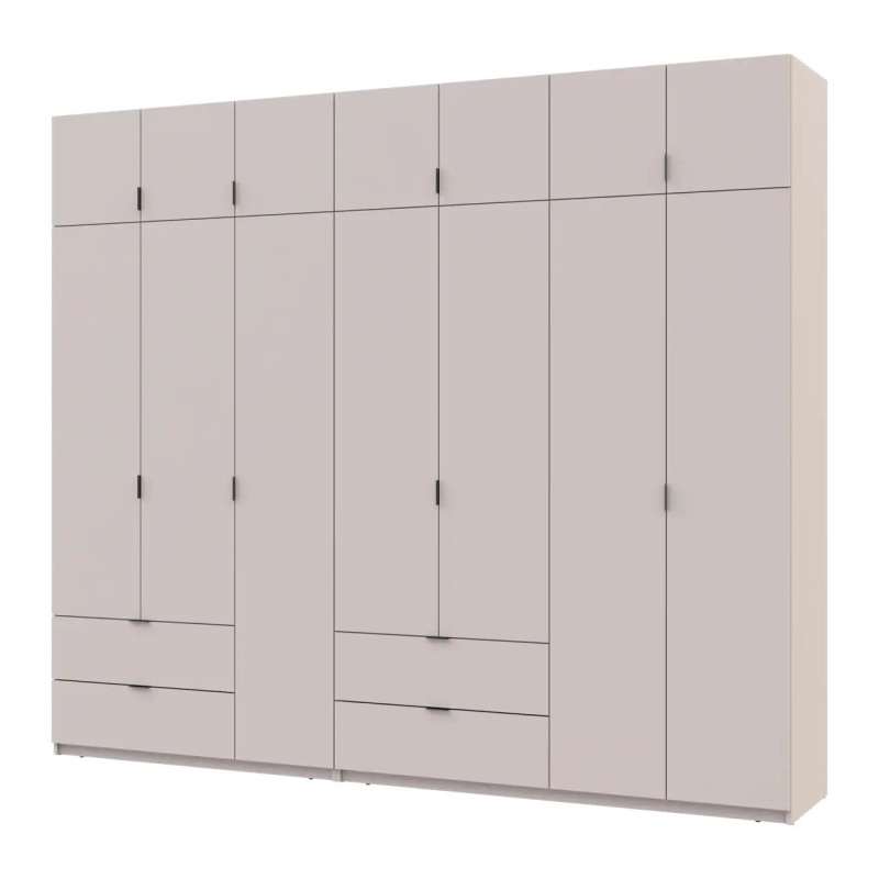 Розпашна Шафа для одягу Doros Лукас Кашемір 3+4 ДСП 280х50х240 (42005120)
