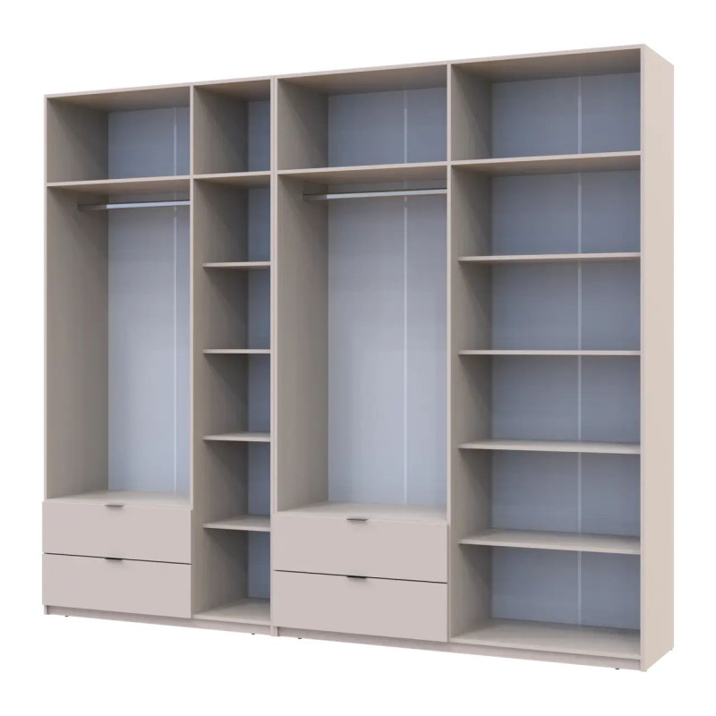 Розпашна Шафа для одягу Doros Лукас Кашемір 3+4 ДСП 280х50х240 (42005120)
