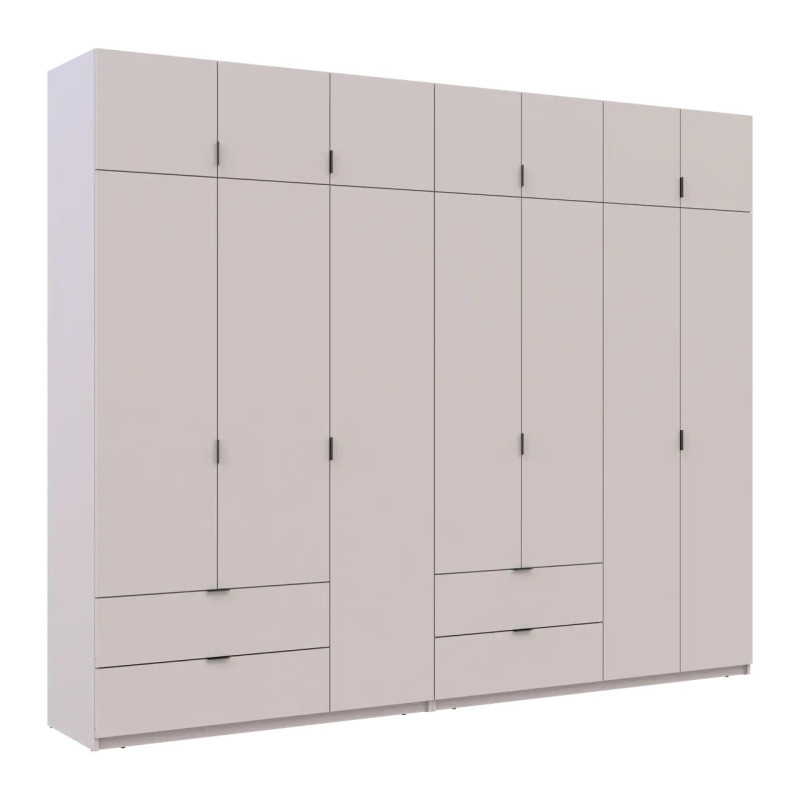 Розпашна Шафа для одягу Doros Лукас Кашемір 3+4 ДСП 295х50х240 (42005124)
